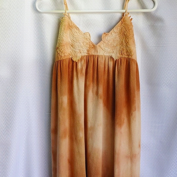 ZARA Maxi Sleveless Dress in Tan and Peach Hues, Size Medium, NWT - Picture 10 of 17